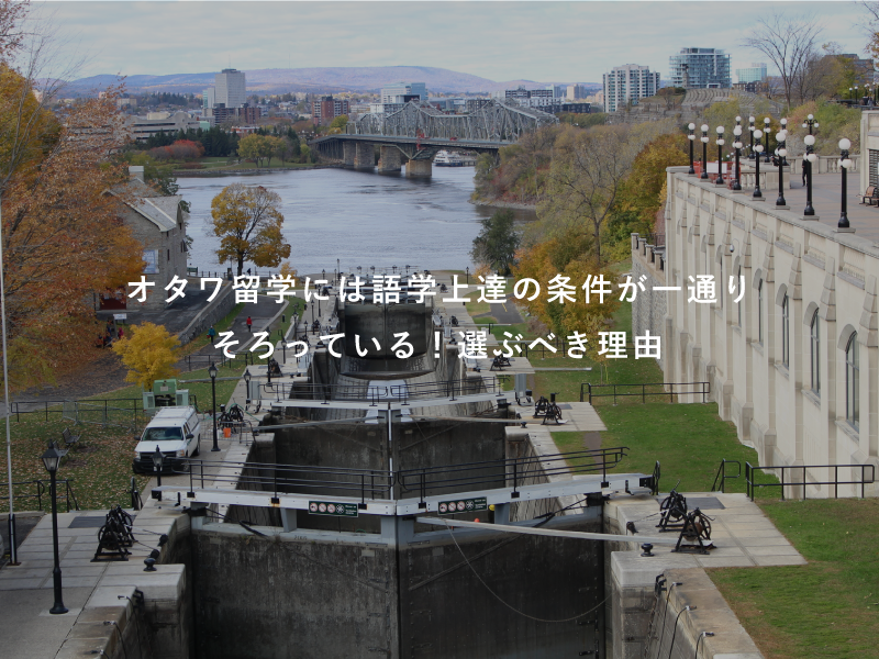 オタワ留学には語学上達の条件が一通りそろっている！選ぶべき理由