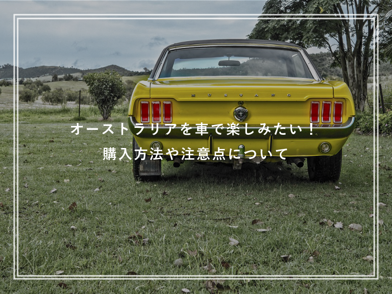 オーストラリアを車で楽しみたい！購入方法や注意点について