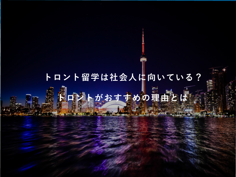 トロント留学は社会人に向いている？トロントがおすすめの理由とは