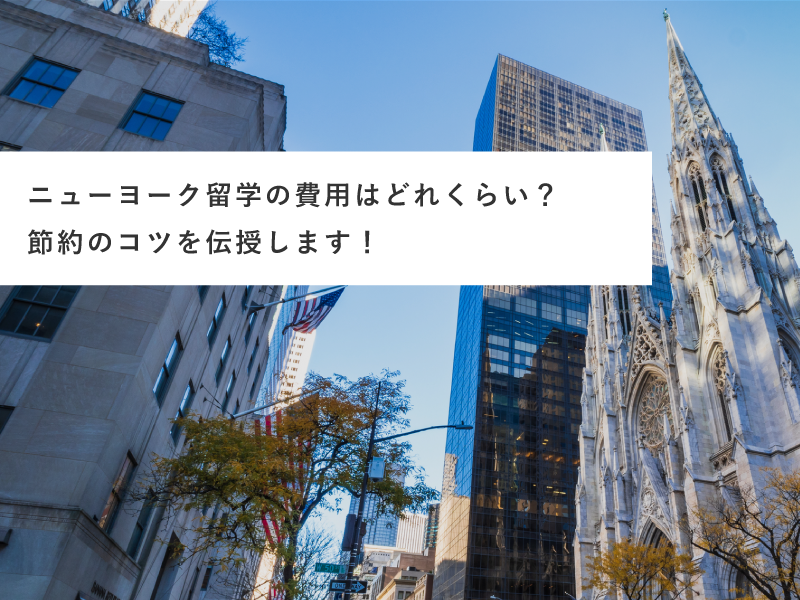 ニューヨーク留学の費用はどれくらい？節約のコツを伝授します！