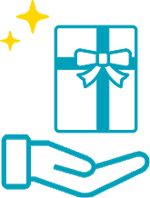 2ヵ月以上勤務していただいた方はもれなくお祝い金10,000円をプレゼントさせていただいております。